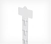 Лента подвесная пластиковая CLIP STRIP-TR — это подвесная пластиковая лента с крючками, предназначенная для организации выкладки малогабаритных товаров